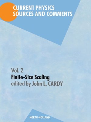 cover image of Finite-Size Scaling